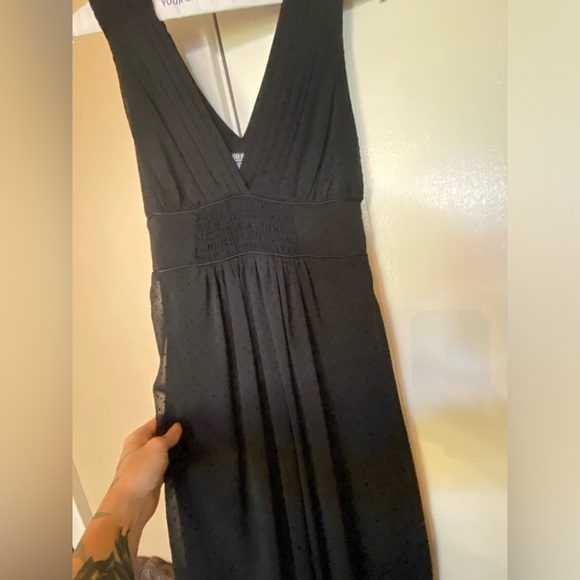 Black Bisou Bisou sleeveless empire waist dress size 10 - Picture 8 of 12